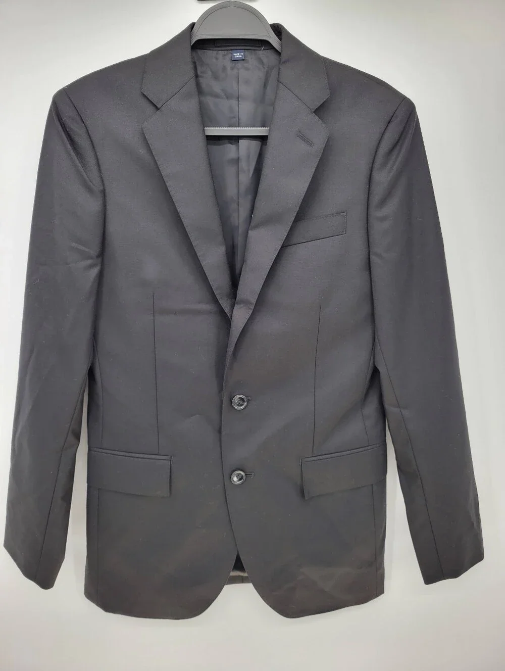 J Crew Ludlow Slim-fit suit jacket in Italian wool $550 Retail Size 34S Black